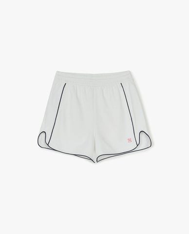  MLB - Quần short nữ ống rộng phối viền 