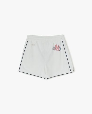  MLB - Quần short nữ ống rộng phối viền 
