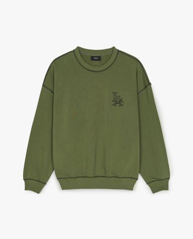  MLB - Áo sweatshirt unisex Basic Coopers Logo Mega Overfit 