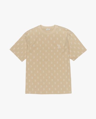  MLB - Áo thun unisex cổ tròn tay ngắn Monogram 