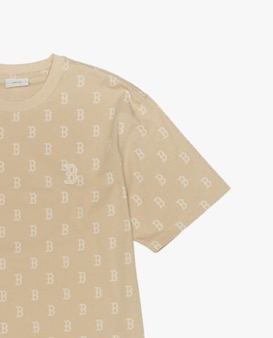  MLB - Áo thun unisex cổ tròn tay ngắn Monogram 