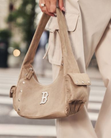  MLB - Túi đeo vai nữ Vintage Street Studded 