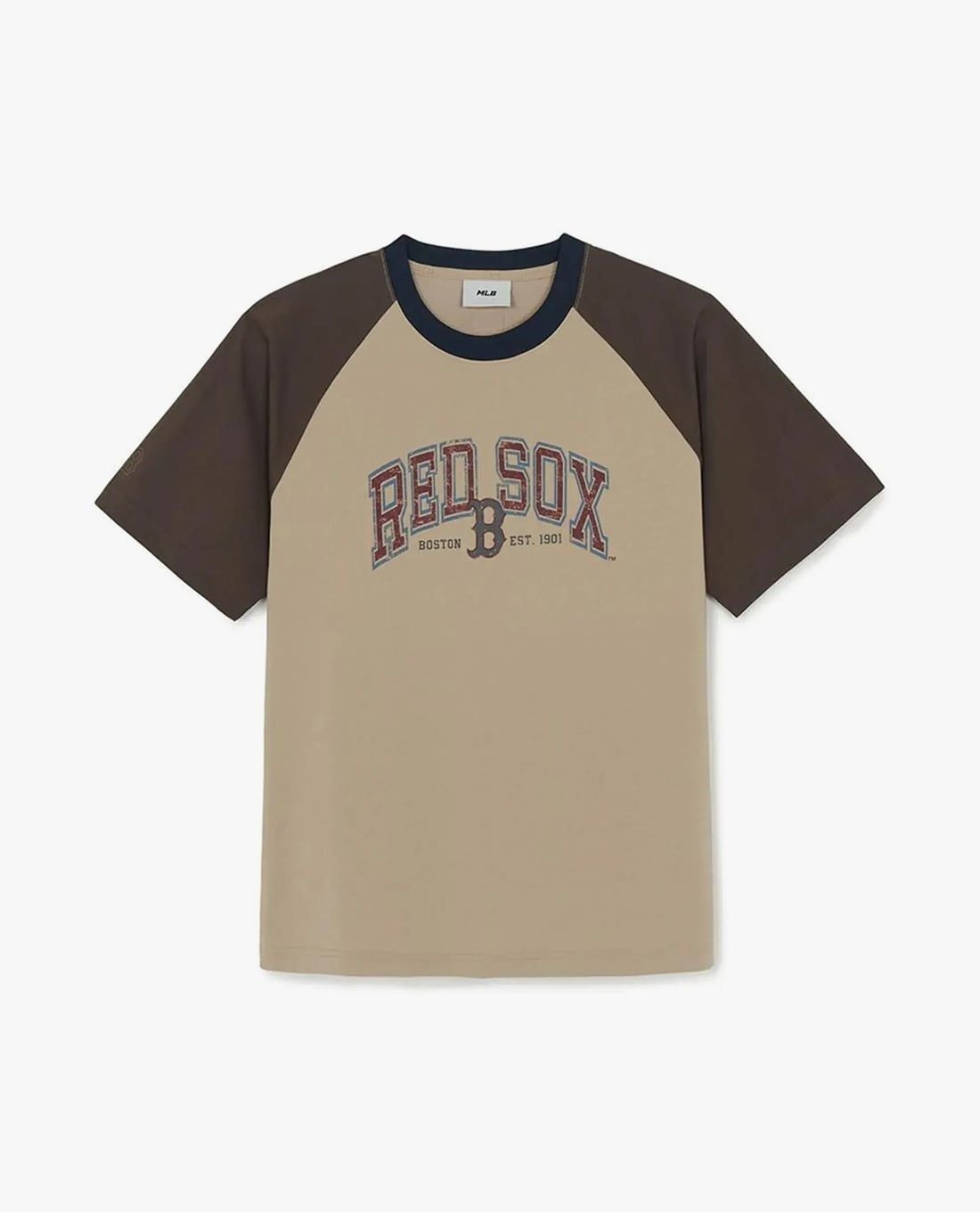 MLB - Áo thun unisex cổ tròn tay ngắn Vintage Color Block