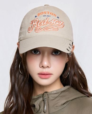  MLB - Nón bóng chày unisex Vintage Cursive Jewelry Unstructured 