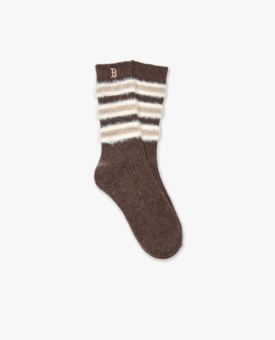 MLB - Vớ nữ cổ cao phối lông Stripe