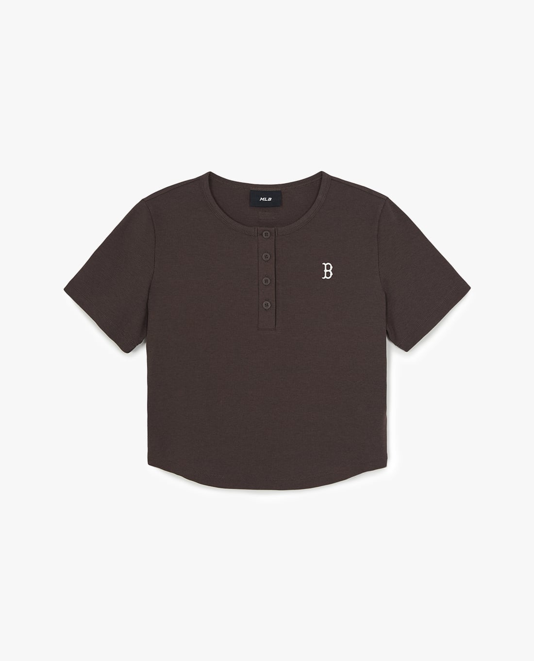 MLB - Áo croptop nữ cổ tròn tay ngắn Vintage