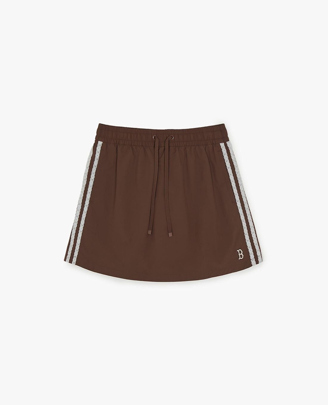 MLB - Quần short giả váy nữ lưng thun Varsity