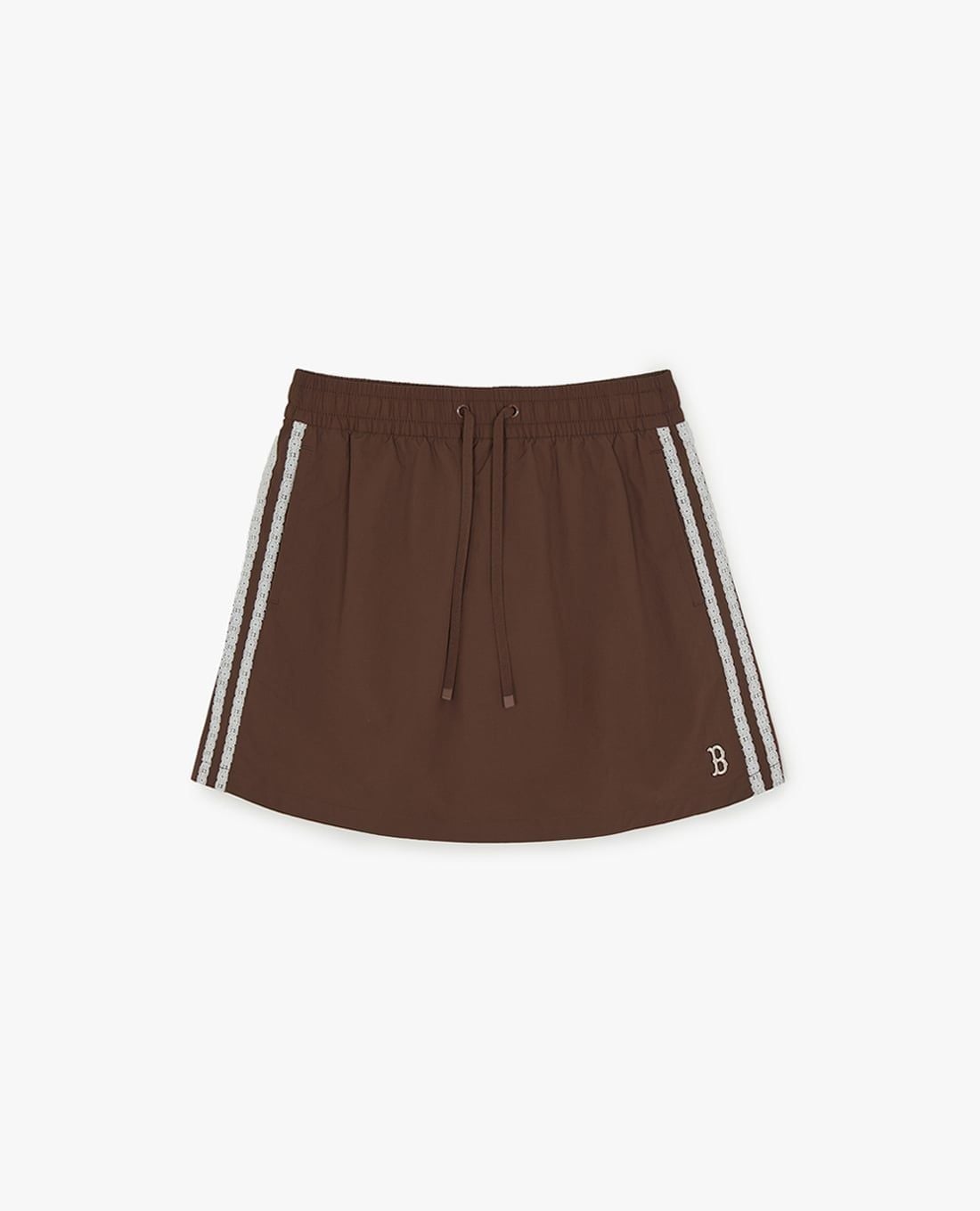 MLB - Quần short giả váy nữ lưng thun Varsity