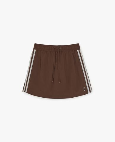  MLB - Quần short giả váy nữ lưng thun Varsity 