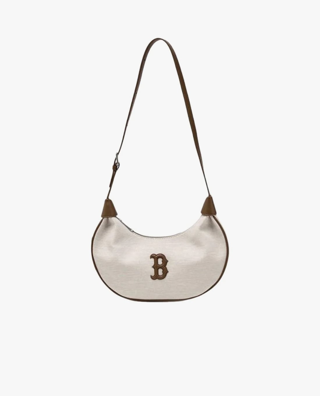 MLB - Túi đeo vai nữ hình bán nguyệt Basic Canvas