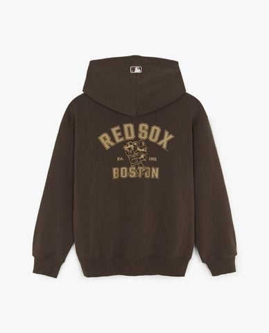  MLB - Áo hoodie unisex tay dài phối mũ Street Megabear 