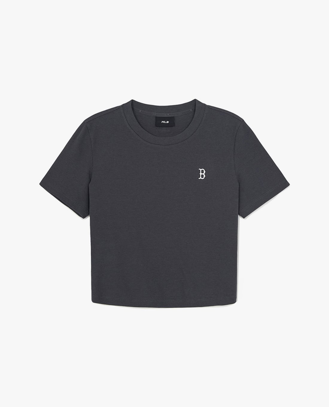 MLB - Áo croptop nữ cổ tròn tay ngắn Vintage