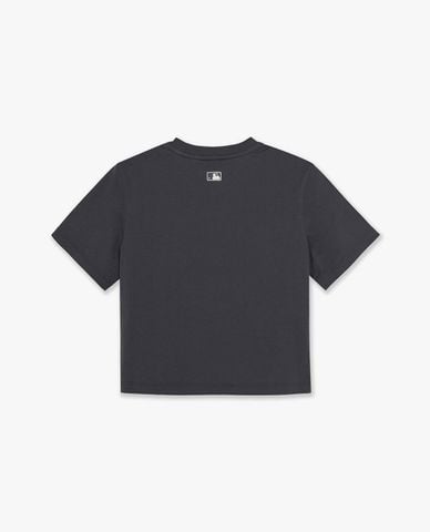  MLB - Áo croptop nữ cổ tròn tay ngắn Vintage Graphic 