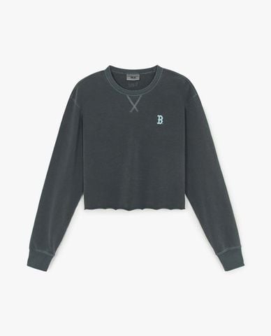  MLB - Áo sweatshirt nữ cổ tròn tay dài Varsity Vintage 