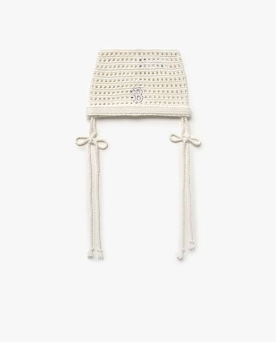  MLB - Nón len unisex tai mèo thắt nơ Summer 