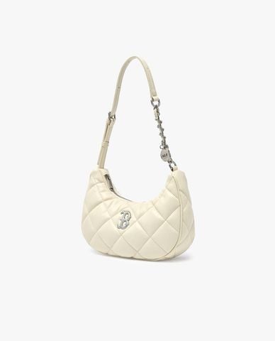  MLB - Túi đeo vai nữ Basic Quilted PU 