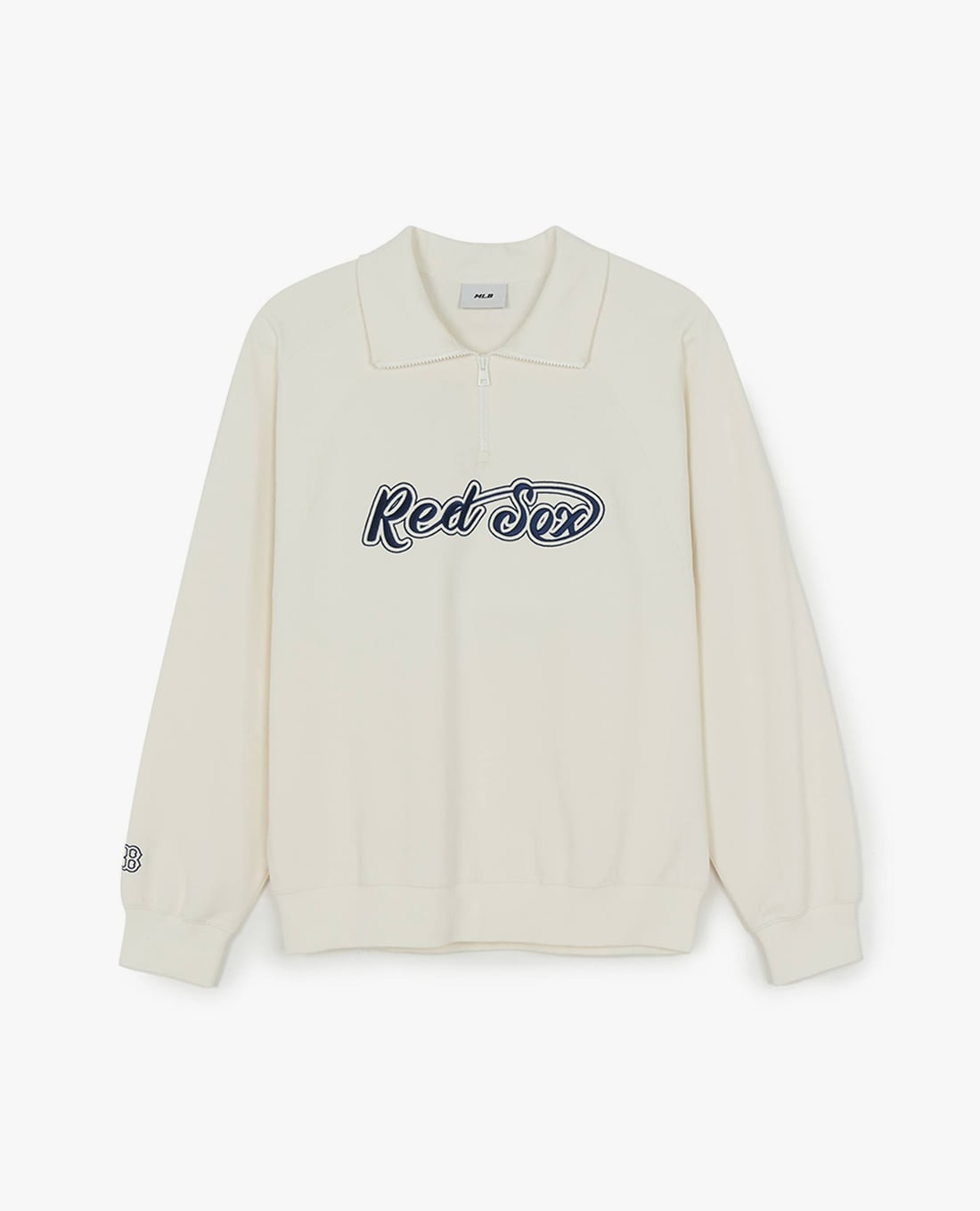 MLB - Áo sweatshirt unisex cổ bẻ tay dài Basic Cursive