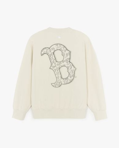  MLB - Áo sweatshirt unisex cổ tròn tay dài Basic Street Megalogo 