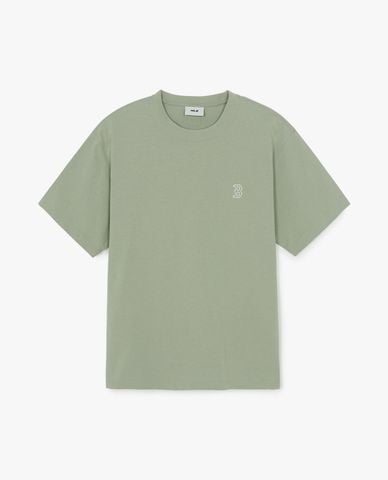  MLB - Áo thun unisex cổ tròn tay ngắn Basic 