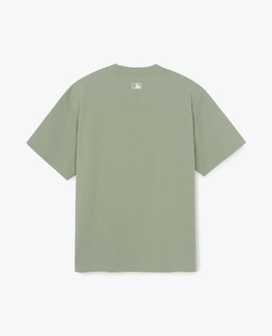  MLB - Áo thun unisex cổ tròn tay ngắn Basic 