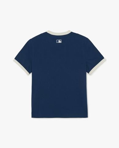  MLB - Áo thun unisex cổ tròn tay ngắn Letter Graphic 