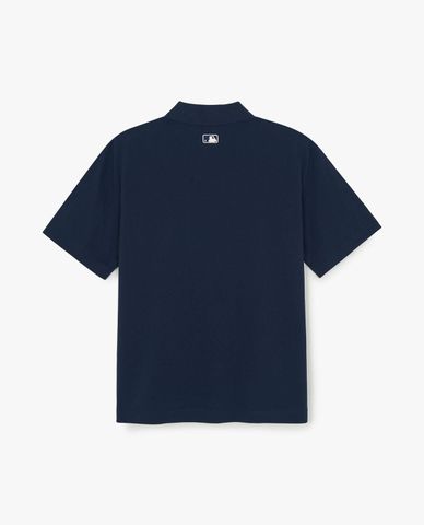  MLB - Áo polo unisex cổ bẻ tay ngắn Varsity Small Cursive 