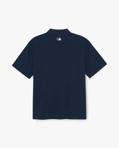  MLB - Áo polo unisex cổ bẻ tay ngắn Varsity Small Cursive 