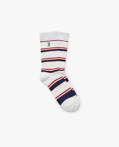  MLB - Vớ cổ cao unisex kẻ sọc Color Striptease 