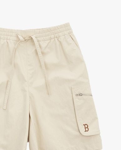  MLB - Quần short unisex ống rộng phối dây rút 