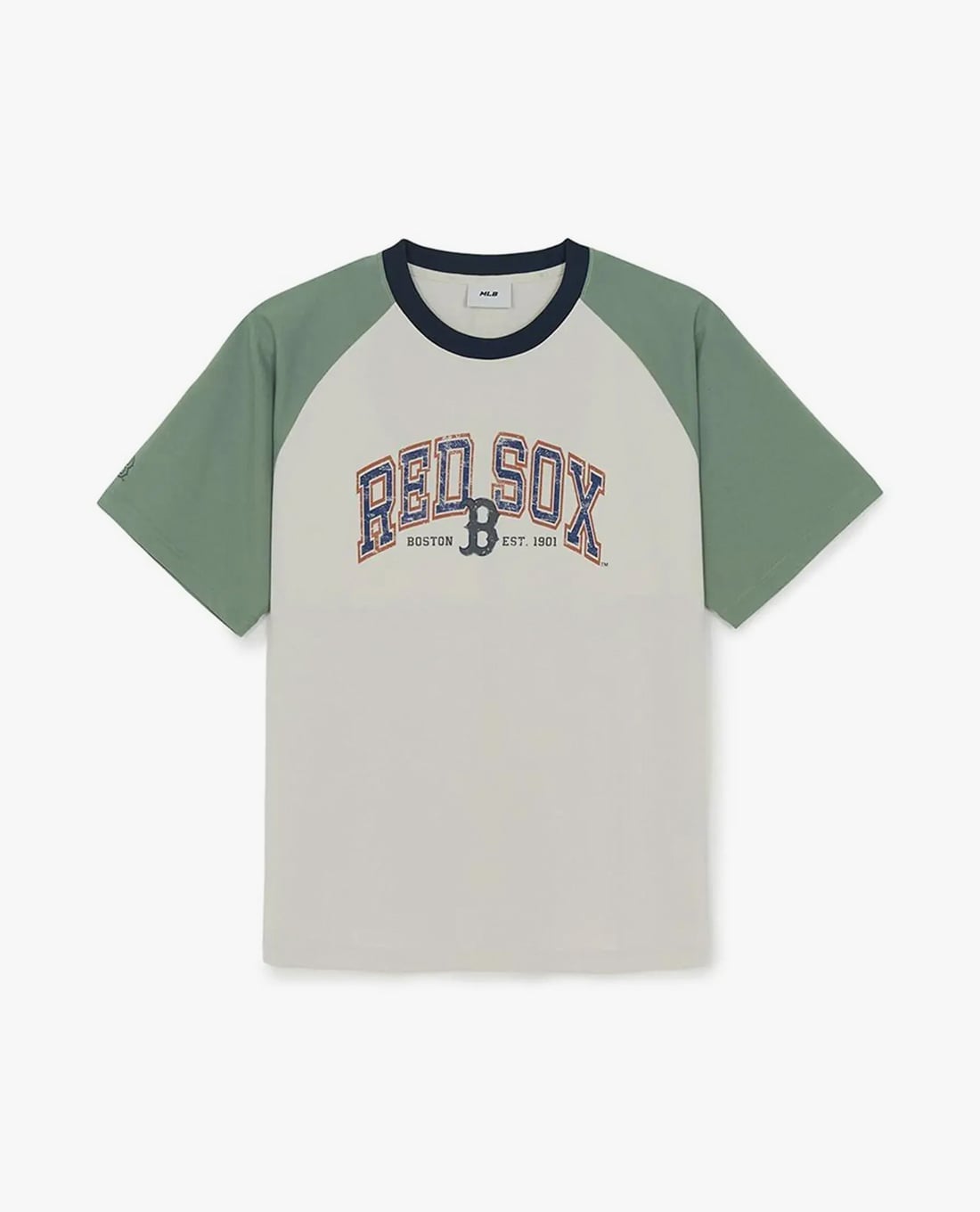 MLB - Áo thun unisex cổ tròn tay ngắn Vintage Color Block