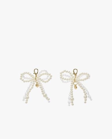 MLB - Charm nữ trang trí giày Double Beads Ribbon 