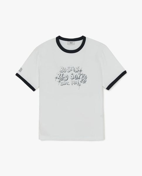  MLB - Áo thun unisex cổ tròn tay ngắn Letter Graphic 
