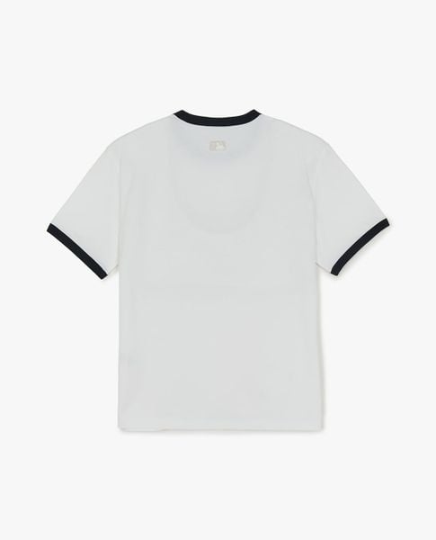 MLB - Áo thun unisex cổ tròn tay ngắn Letter Graphic 