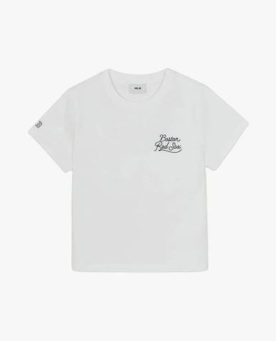  MLB - Áo thun nữ cổ tròn tay ngắn Basic Small Logo 