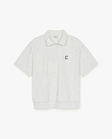  MLB - Áo sweatshirt unisex cổ bẻ tay ngắn Basic Small Logo 