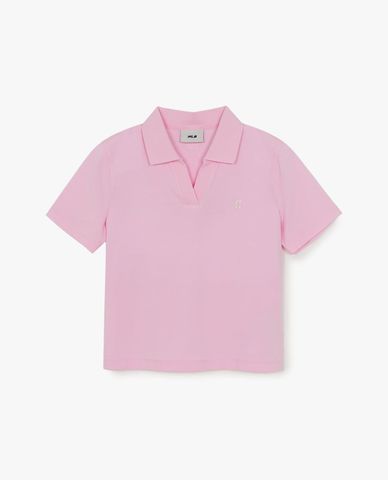  MLB - Áo polo nữ cổ bẻ tay ngắn Basic 