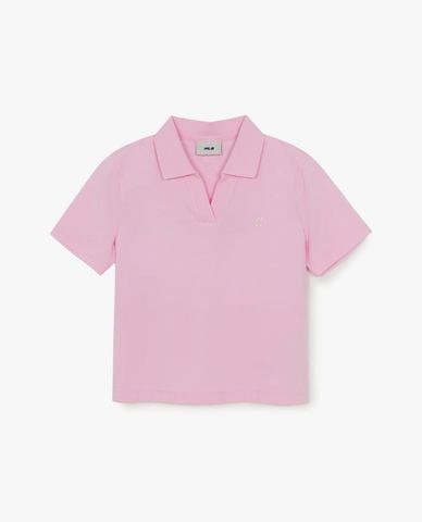  MLB - Áo polo nữ cổ bẻ tay ngắn Basic 