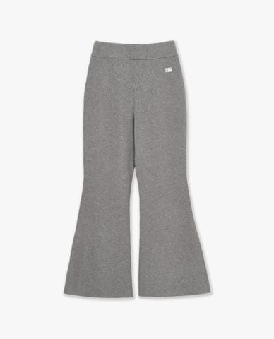  MLB - Quần nữ ống loe lưng thun Basic 