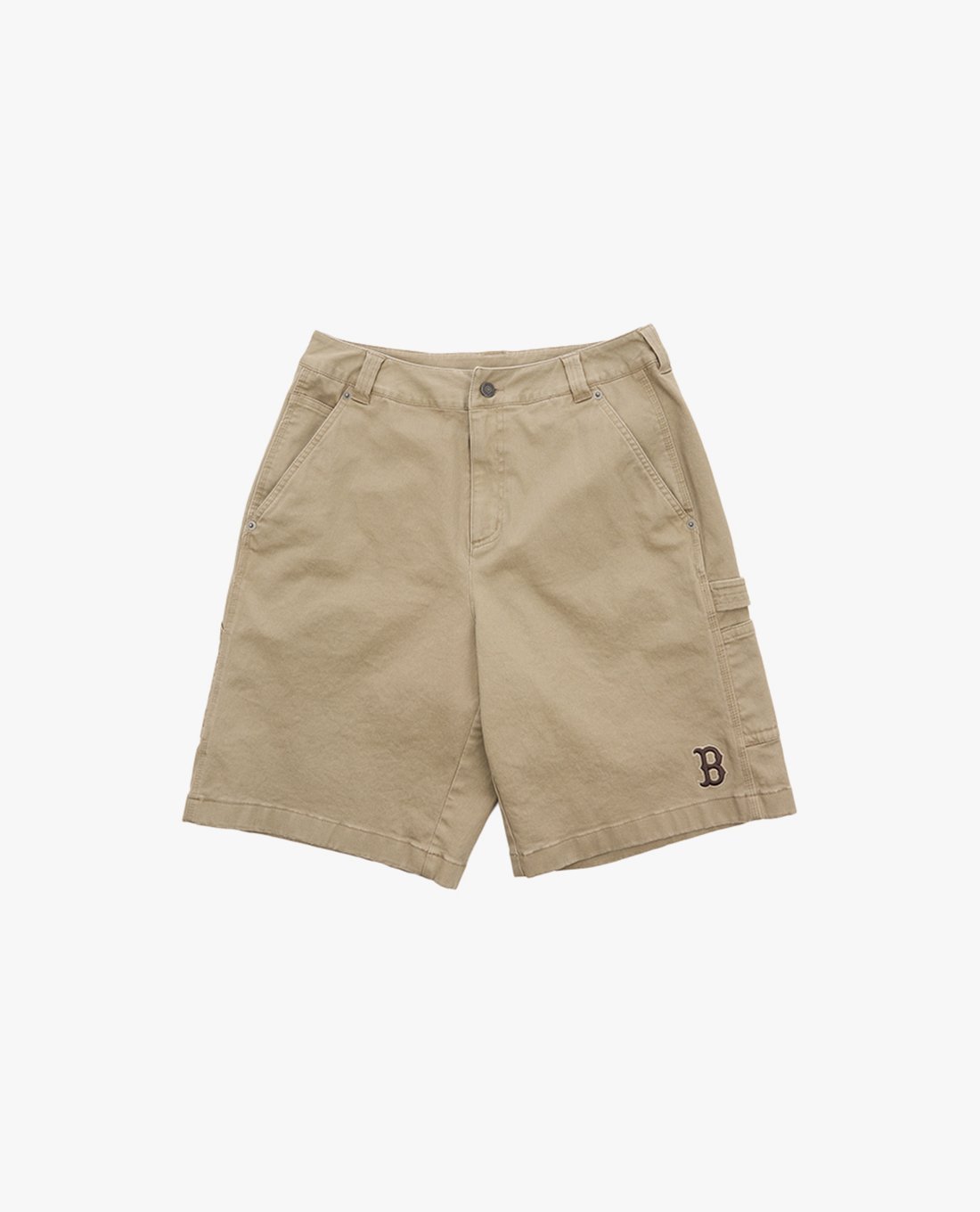 MLB - Quần short unisex ngang gối phối logo