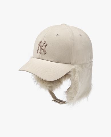  MLB - Nón bóng chày unisex phối lông Vintage 