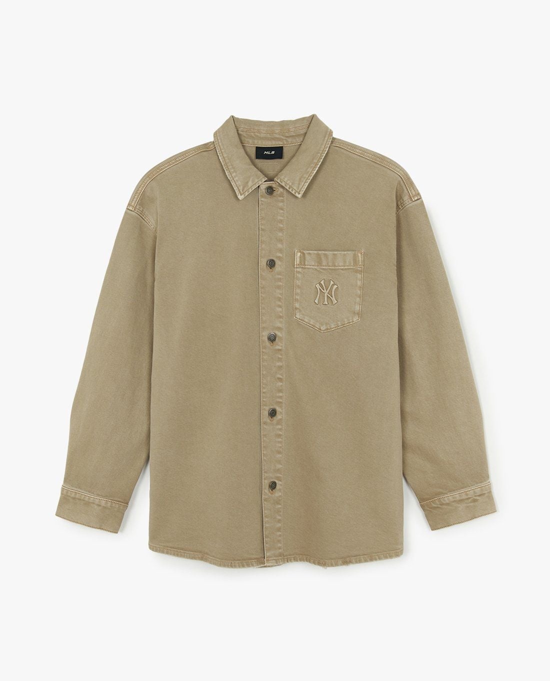 MLB - Áo sơ mi denim unisex tay dài Bar City Vintage