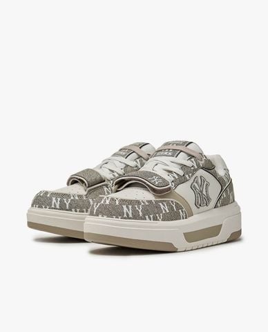  MLB - Giày sneakers unisex cổ thấp Chunky Liner Denim Monogram 