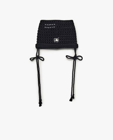  MLB - Nón len unisex tai mèo thắt nơ Summer 