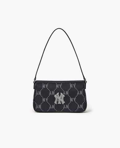  MLB - Túi đeo vai nữ Diamond Monogram Jacquard Mini 