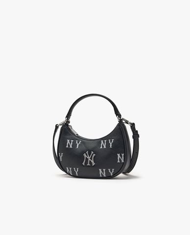  MLB - Túi đeo chéo nữ hình bán nguyệt Classic Monogram Mini 