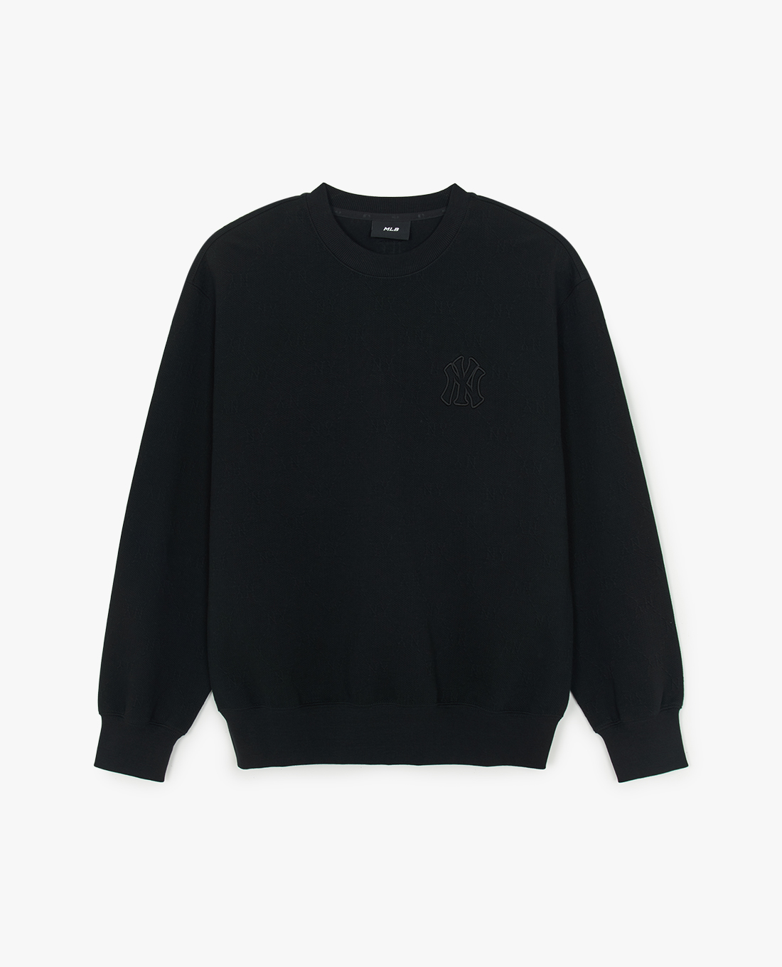 MLB - Áo sweatshirt nam cổ tròn Tonton Monogram Jacquard