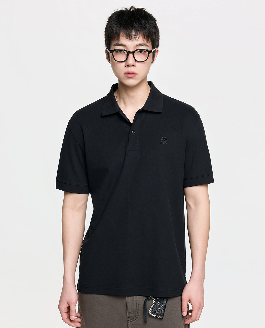 MLB - Áo polo unisex cổ bẻ tay ngắn Basic