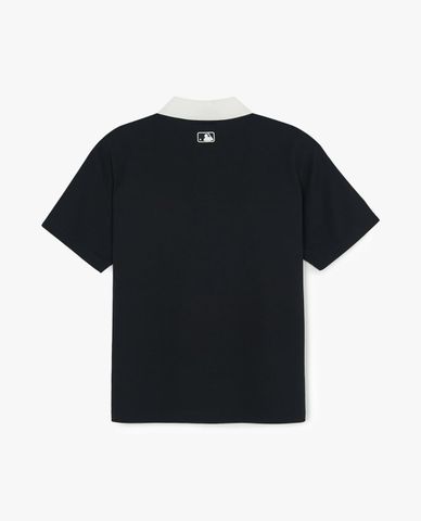  MLB - Áo polo unisex cổ bẻ tay ngắn Basic Small Letter 