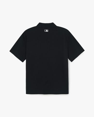  MLB - Áo polo unisex cổ bẻ tay ngắn Varsity Small Cursive 