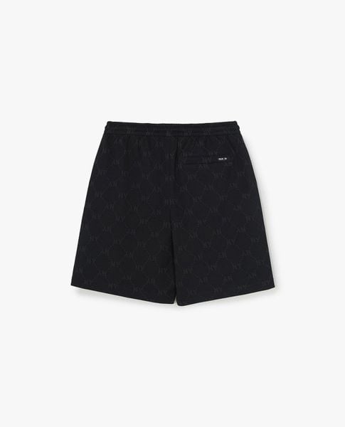 MLB - Quần short unisex ống rộng lưng thun Monogram 